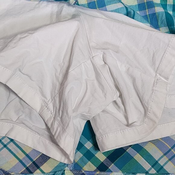 Croft & Barrow Skort Womens SIze 14 Blue Green Plaid Classic Fit Pockets Sports - Picture 3 of 7